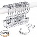 Wild Tribe Rustproof Shower Curtain Rings Double-hook  Stainless Steel Heavy Duty Roller Double Glide Shower Hooks for Bathroom Shower Rods Curtains Liners  Set of 12 - B07B9WDJYH
